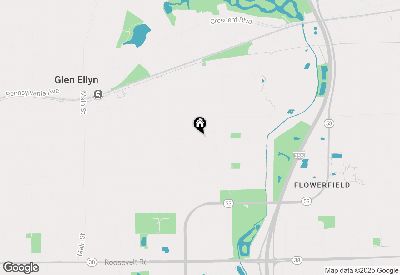 Map of 845 Smith Street, Glen Ellyn, IL 60137