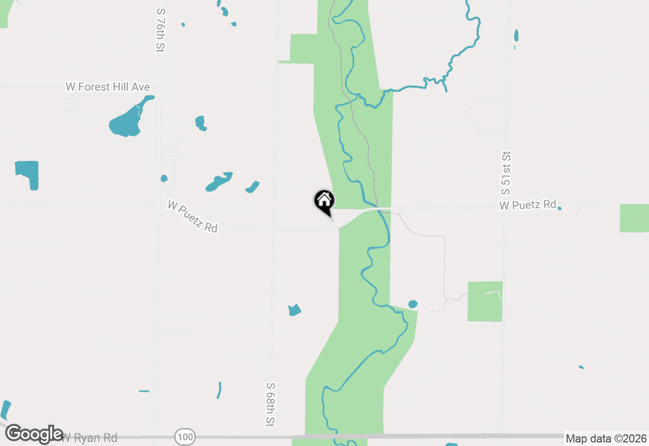 Map of 6435 W River Pointe Dr, Franklin, WI 53132
