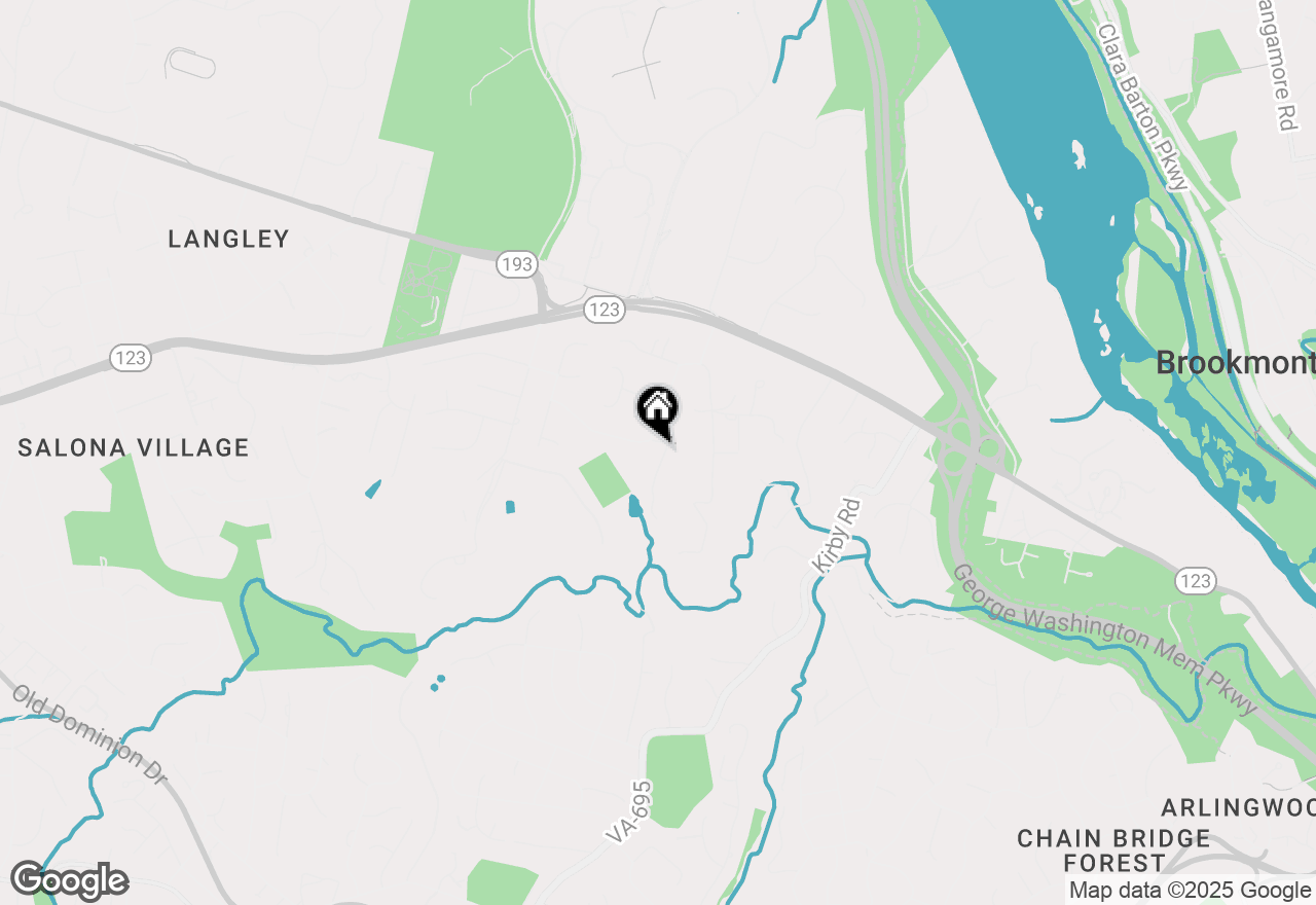 Map of 6121 Long Meadow Road, Mclean, VA 22101