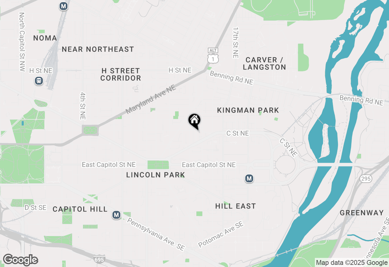 Map of 246 14th Place Ne, Washington, DC 20002