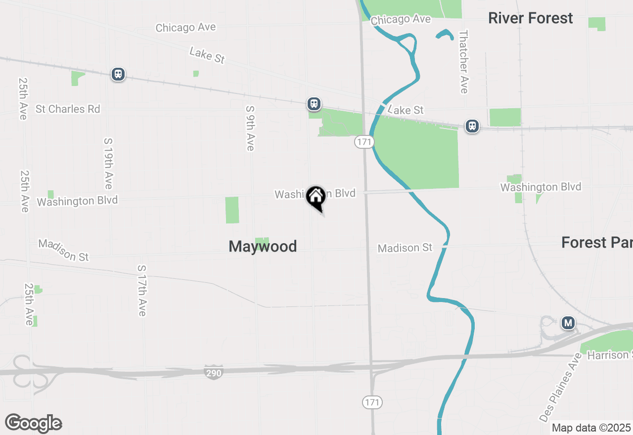Map of 715 S 5th Avenue, Maywood, IL 60153