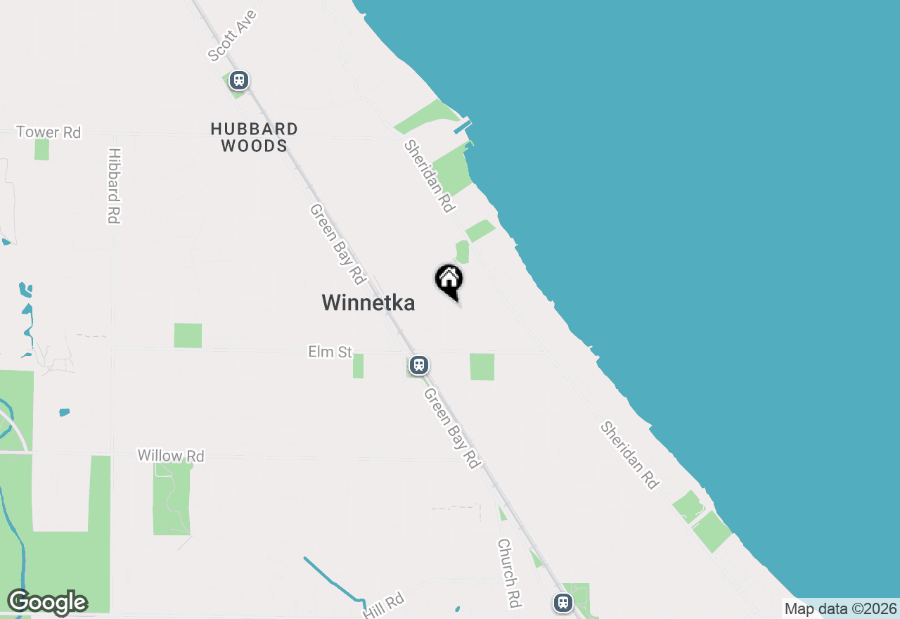 Map of 605 Arbor Vitae Road, Winnetka, IL 60093