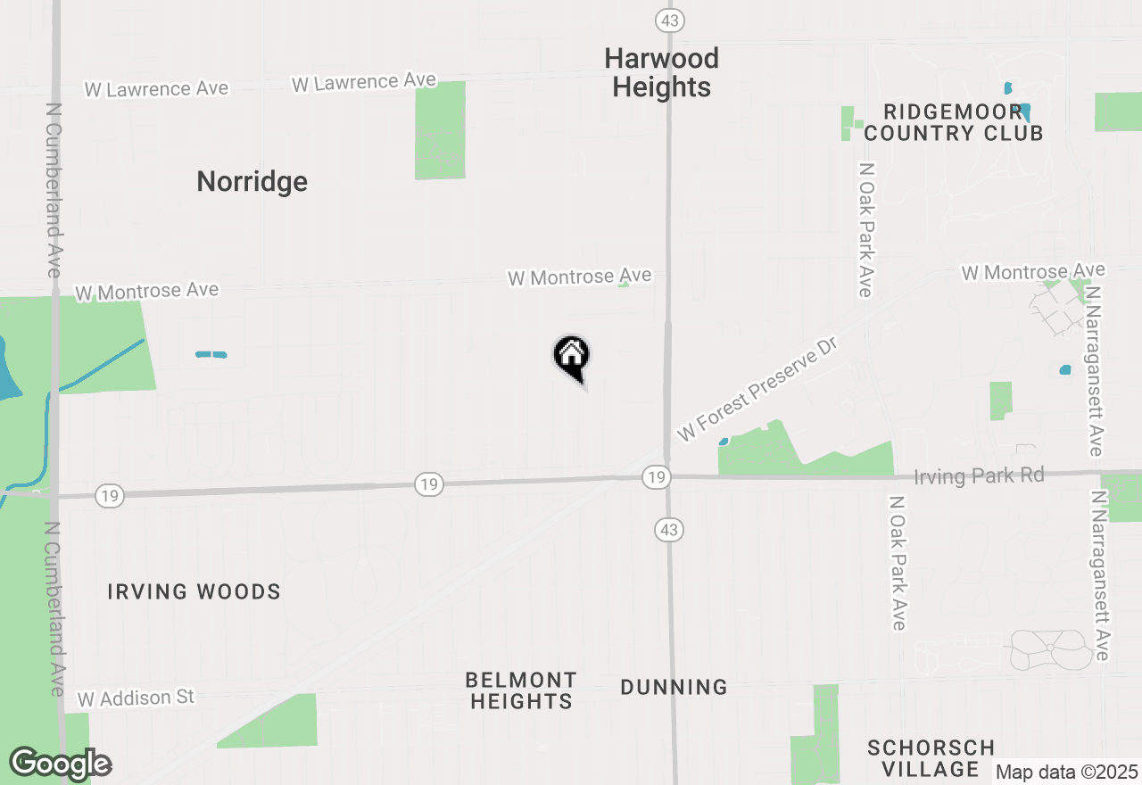 Map of 4129 N Oketo Avenue, Norridge, IL 60706