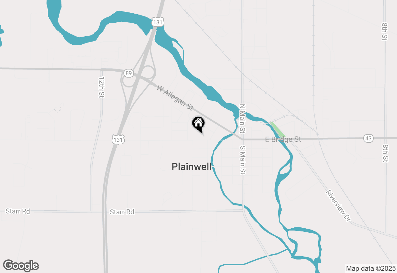 Map of 426 W Bridge Street, Plainwell, MI 49080