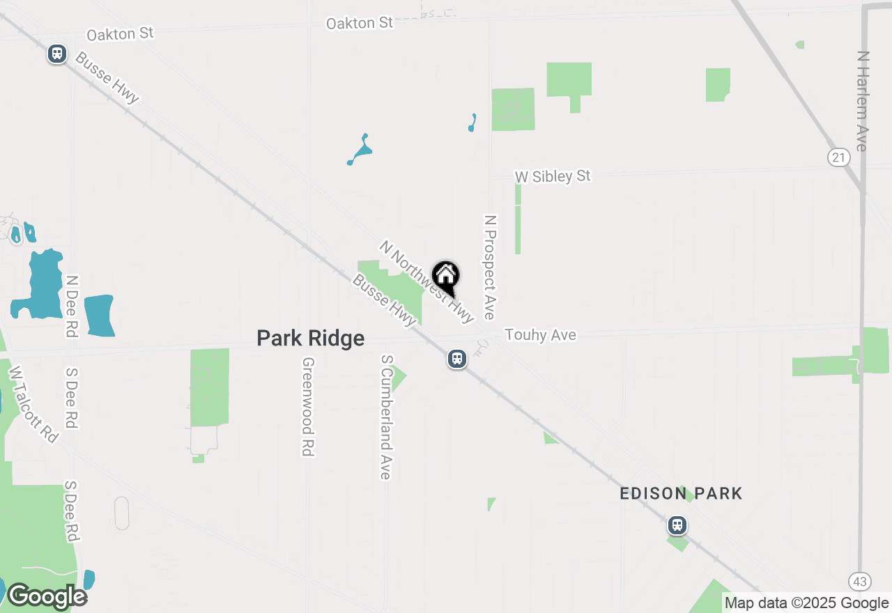 Map of 170 N Northwest Highway #401, Park Ridge, IL 60068