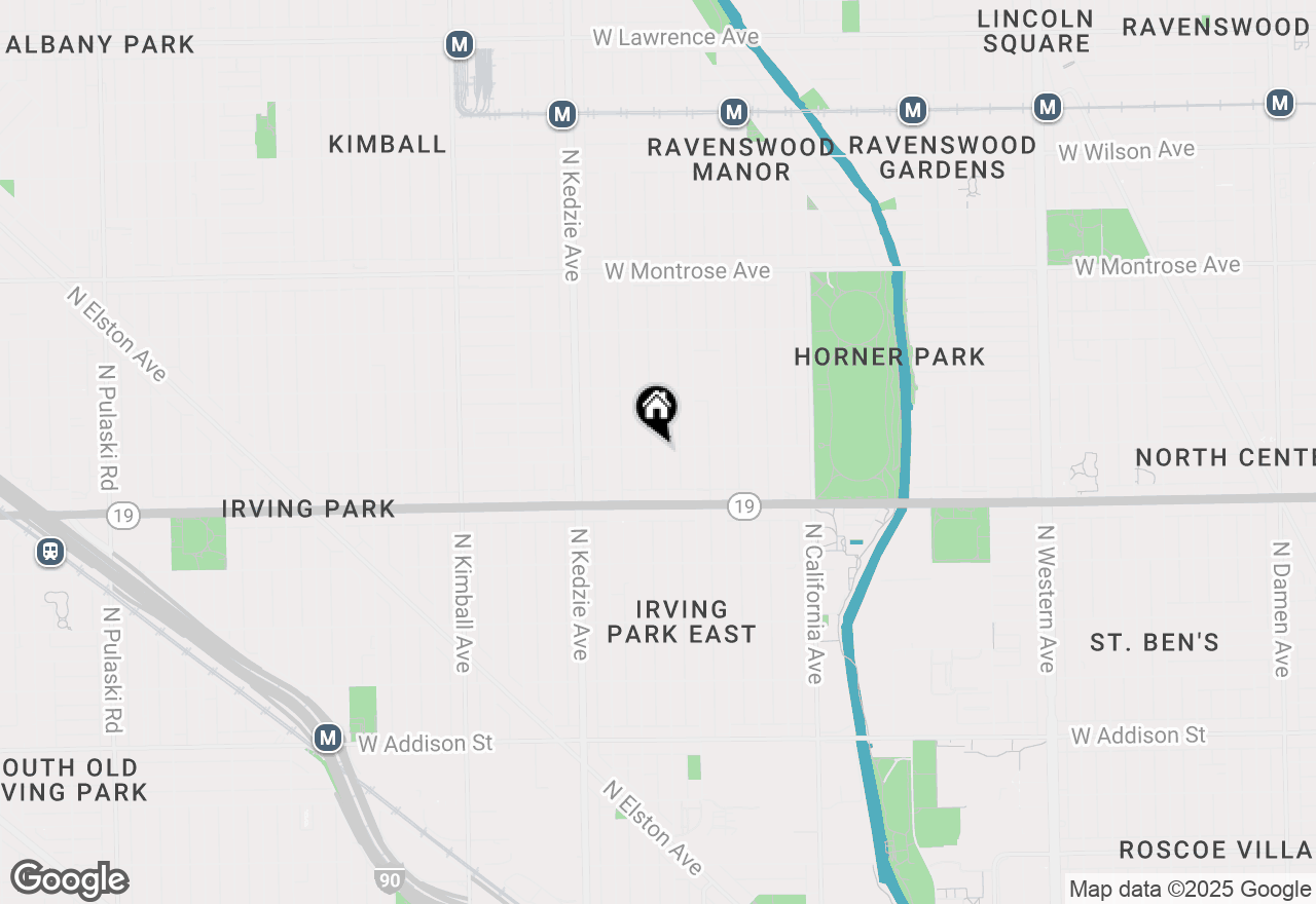 Map of 3039 W Belle Plaine Avenue #1, Chicago, IL 60618