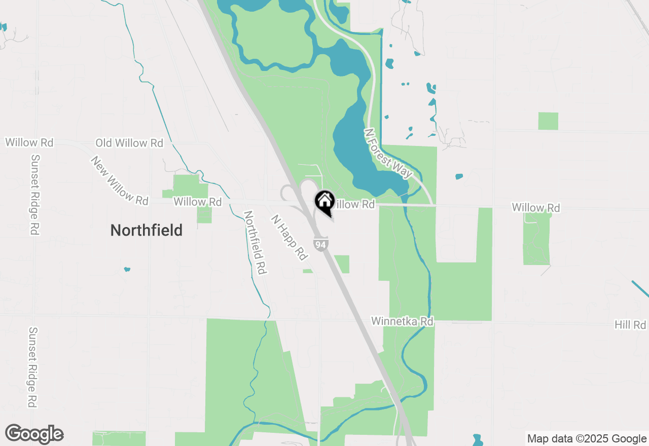 Map of 1658 Orchard Lane, Northfield, IL 60093