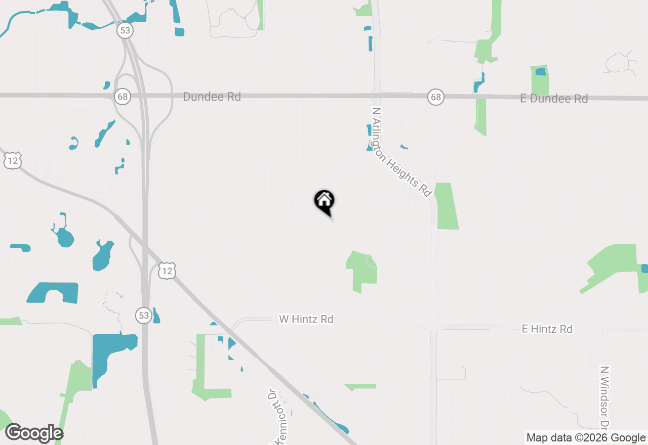Map of 515 W Tanglewood Drive, Arlington Heights, IL 60004