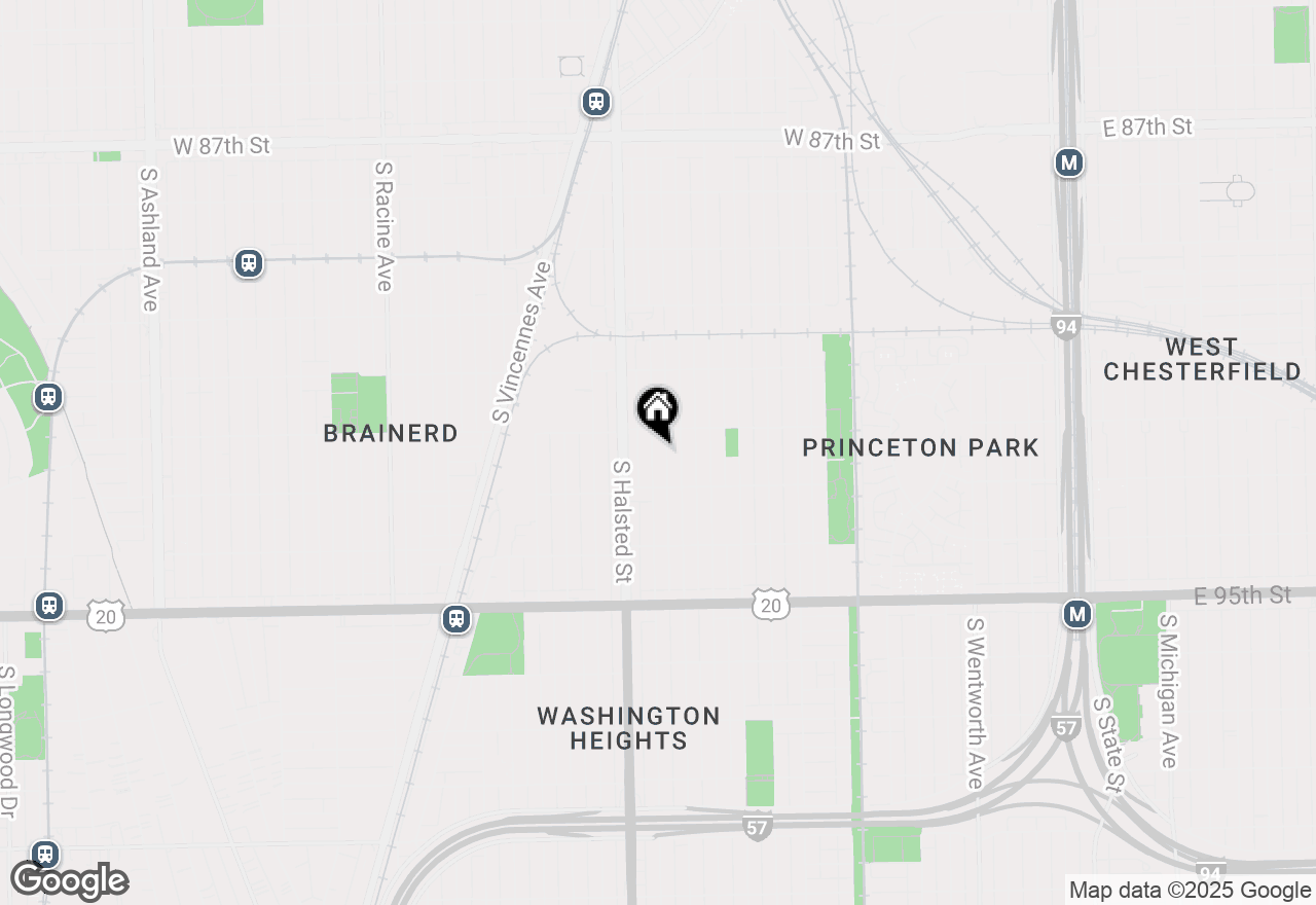 Map of 9225 S Emerald Avenue, Chicago, IL 60620