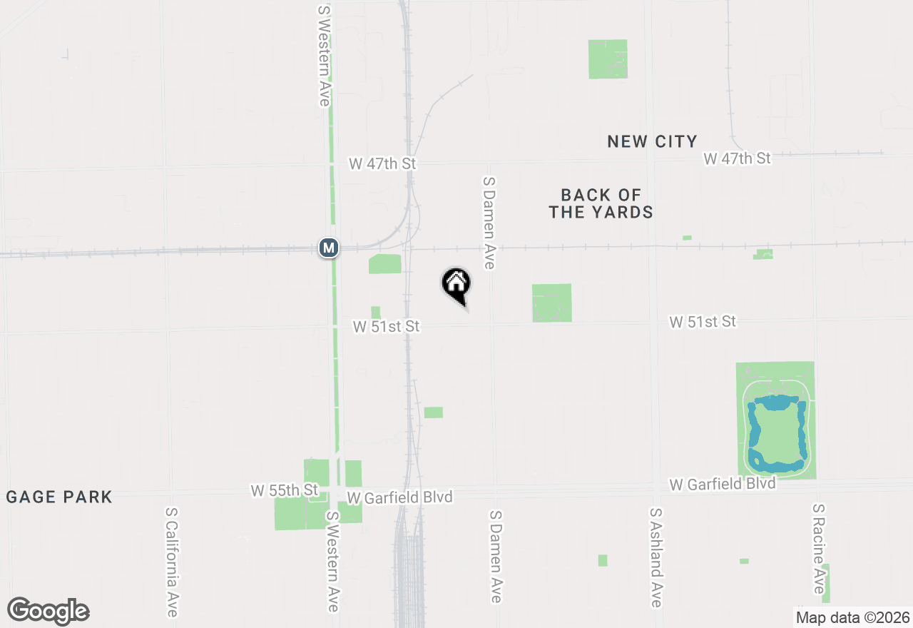 Map of 5045 S Hoyne Avenue, Chicago, IL 60609