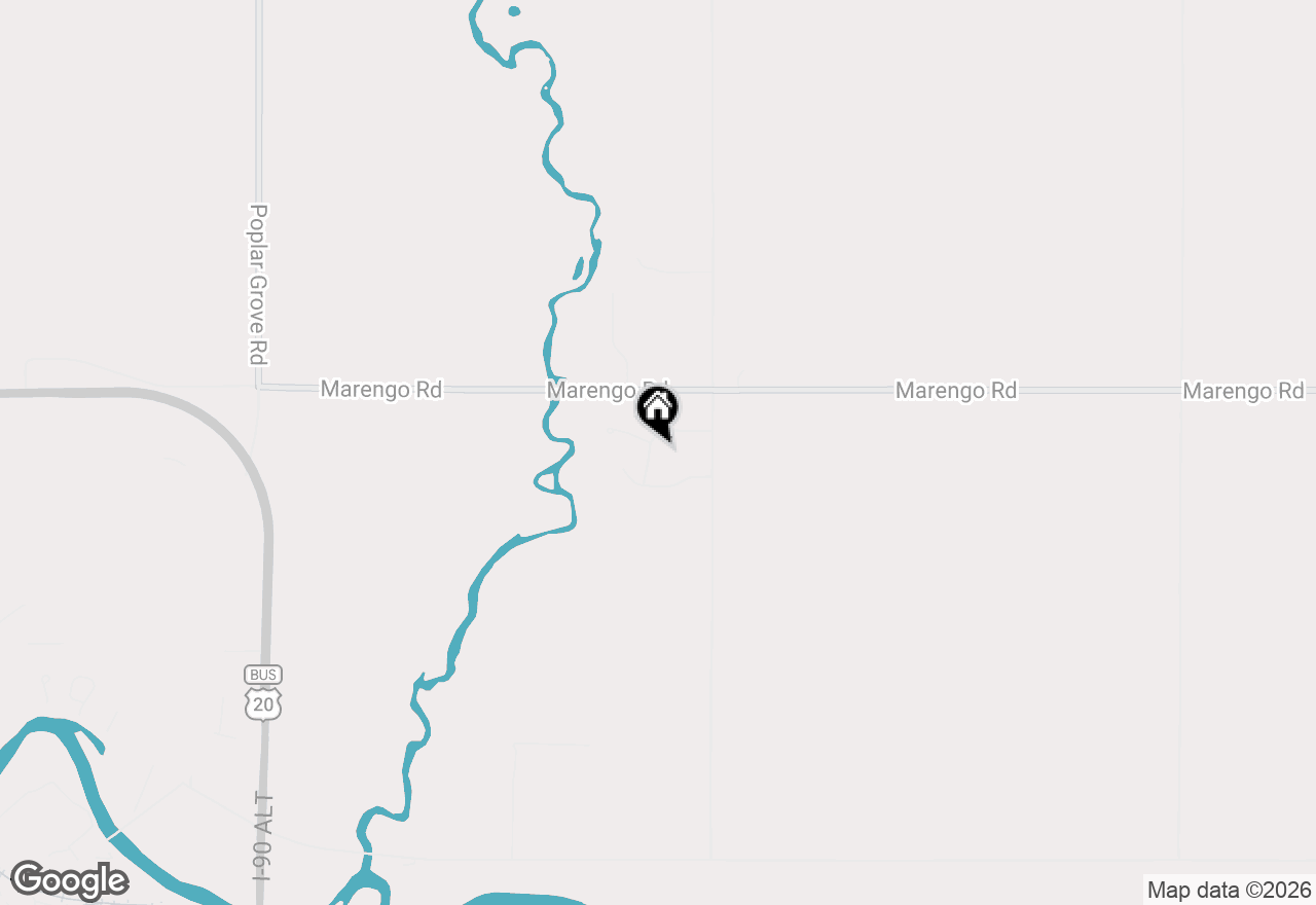 Map of 6843 Red Oak Lane, Garden Prairie, IL 61038