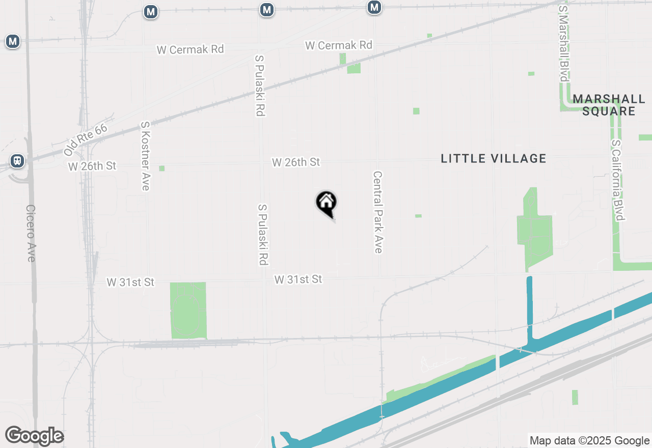 Map of 2807 S Hamlin Avenue, Chicago, IL 60623