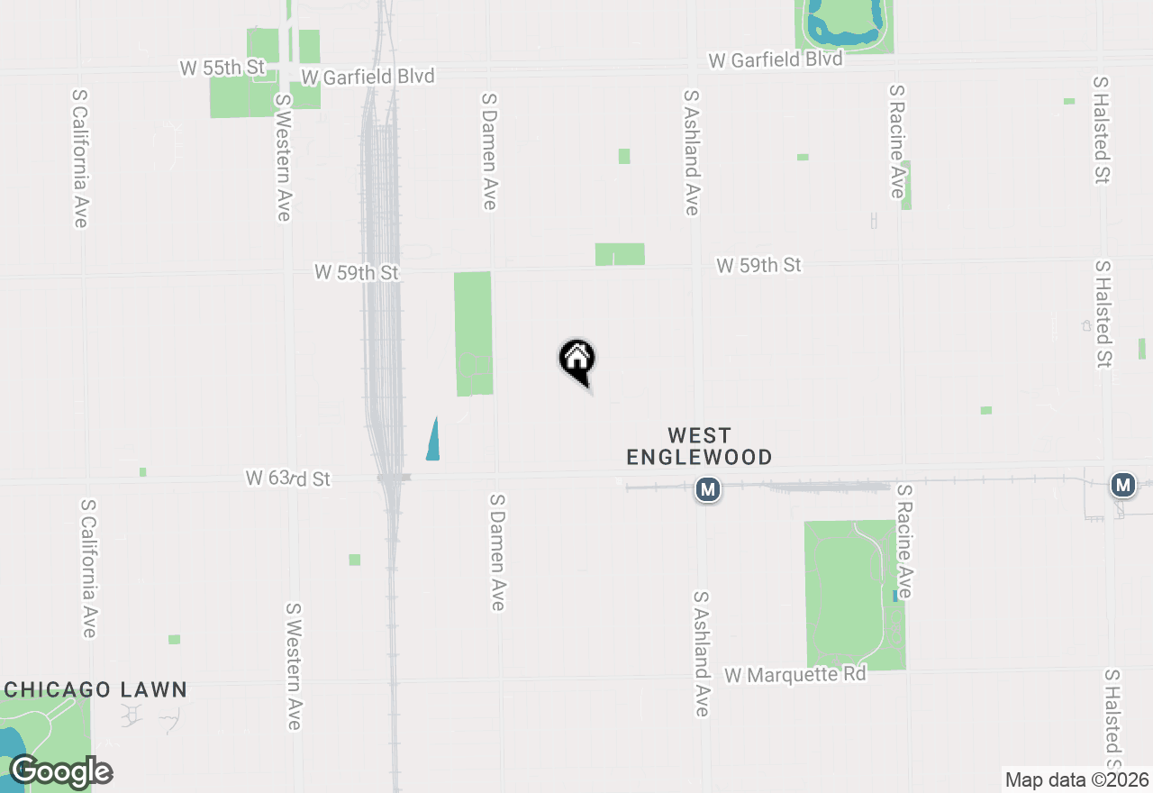 Map of 6131 S Honore Street, Chicago, IL 60636