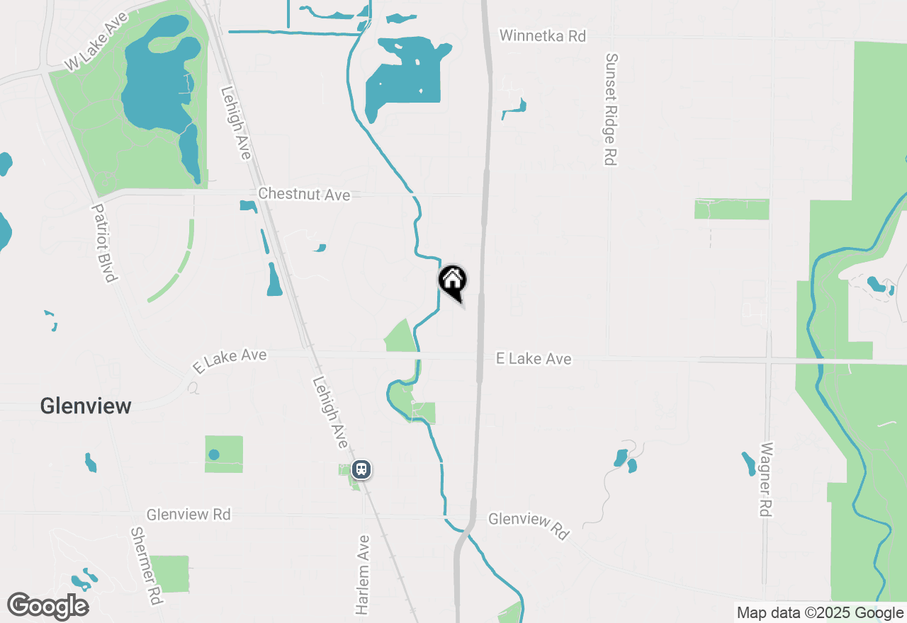 Map of 1429 Pebblecreek Drive, Glenview, IL 60025
