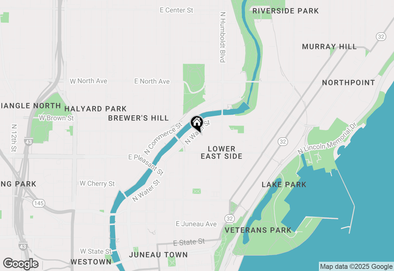 Map of 1818 N Water St #505, Milwaukee, WI 53202