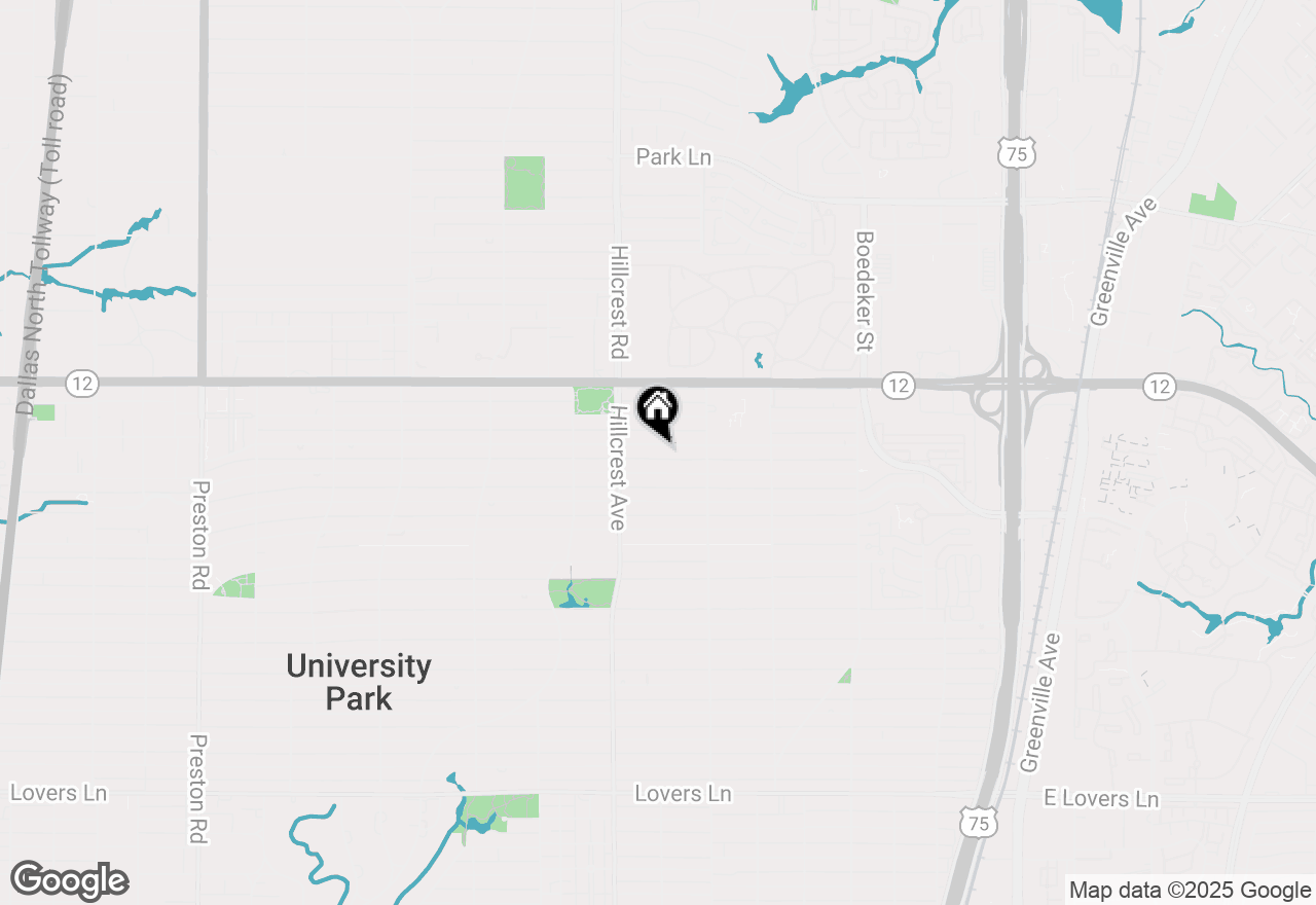 Map of 3233 Wentwood Drive, University Park, TX 75225