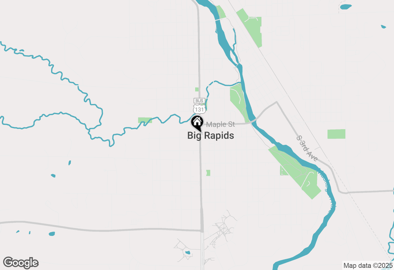 Map of 106 Rust Avenue, Big Rapids, MI 49307