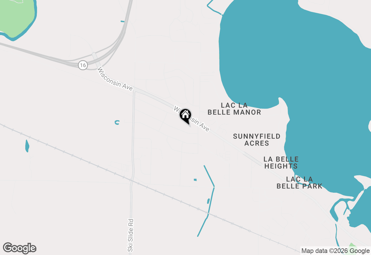 Map of W140 Belleview Ave, Oconomowoc, WI 53066
