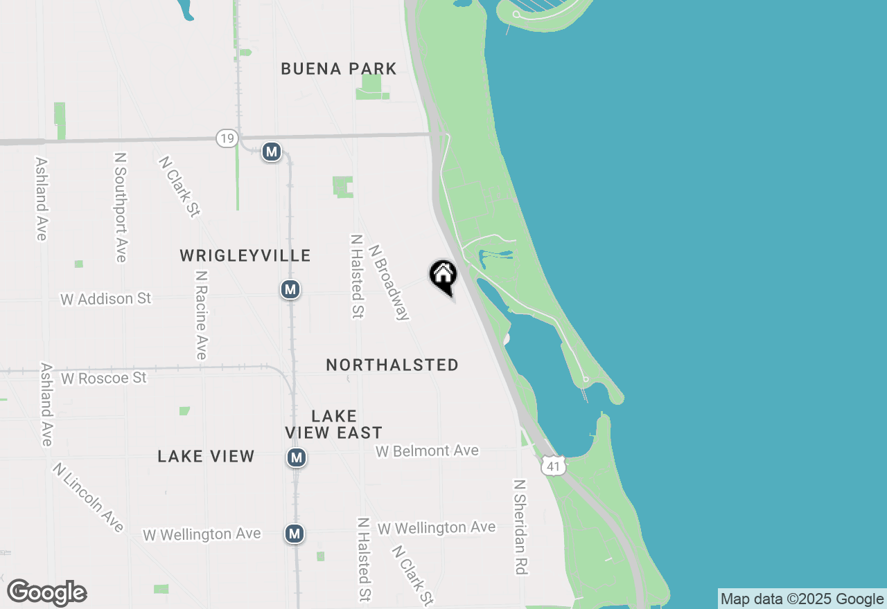 Map of 547 W Brompton Avenue #1S, Chicago, IL 60657