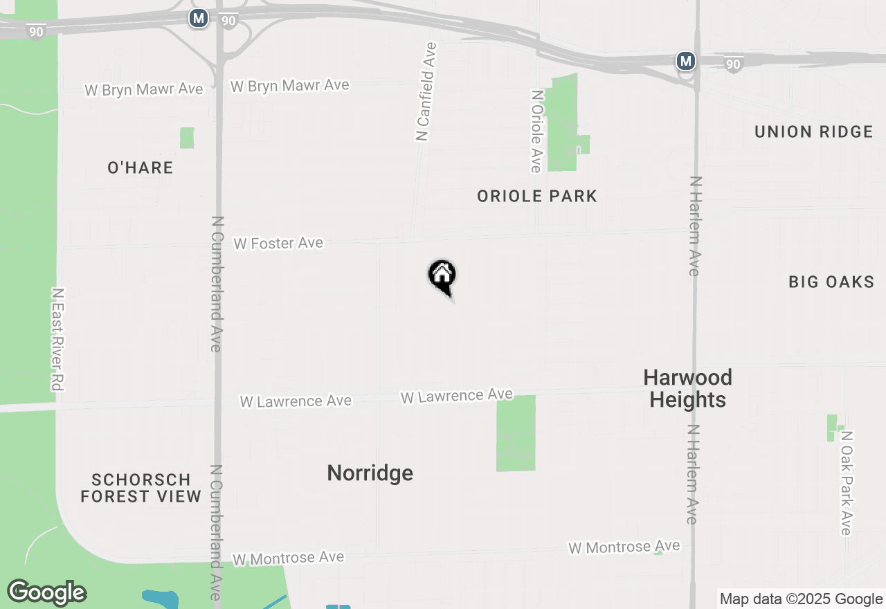 Map of 7818 W Argyle Street, Norridge, IL 60706