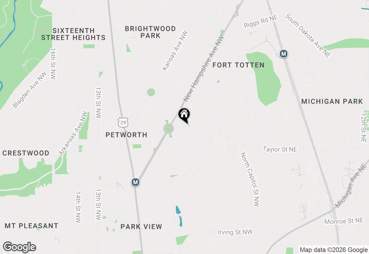 Map of 4301 4th Street Nw, Washington, DC 20011