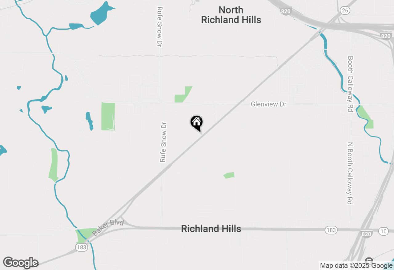 Map of 3805 Parchman Street #A, North Richland Hills, TX 76180