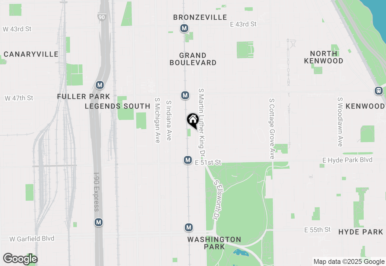 Map of 4911 S Calumet Avenue #2N, Chicago, IL 60615