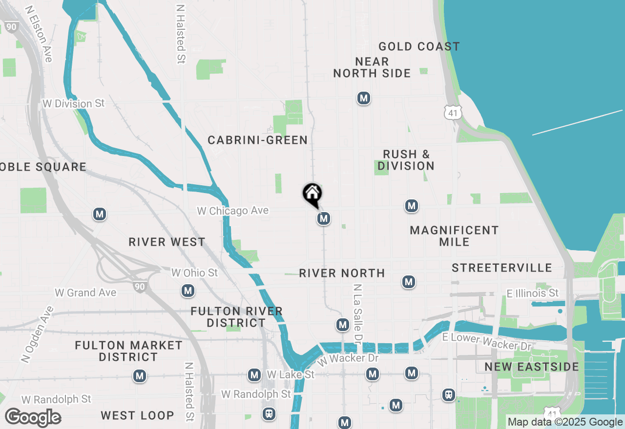 Map of 757 N Orleans Street #912, Chicago, IL 60654