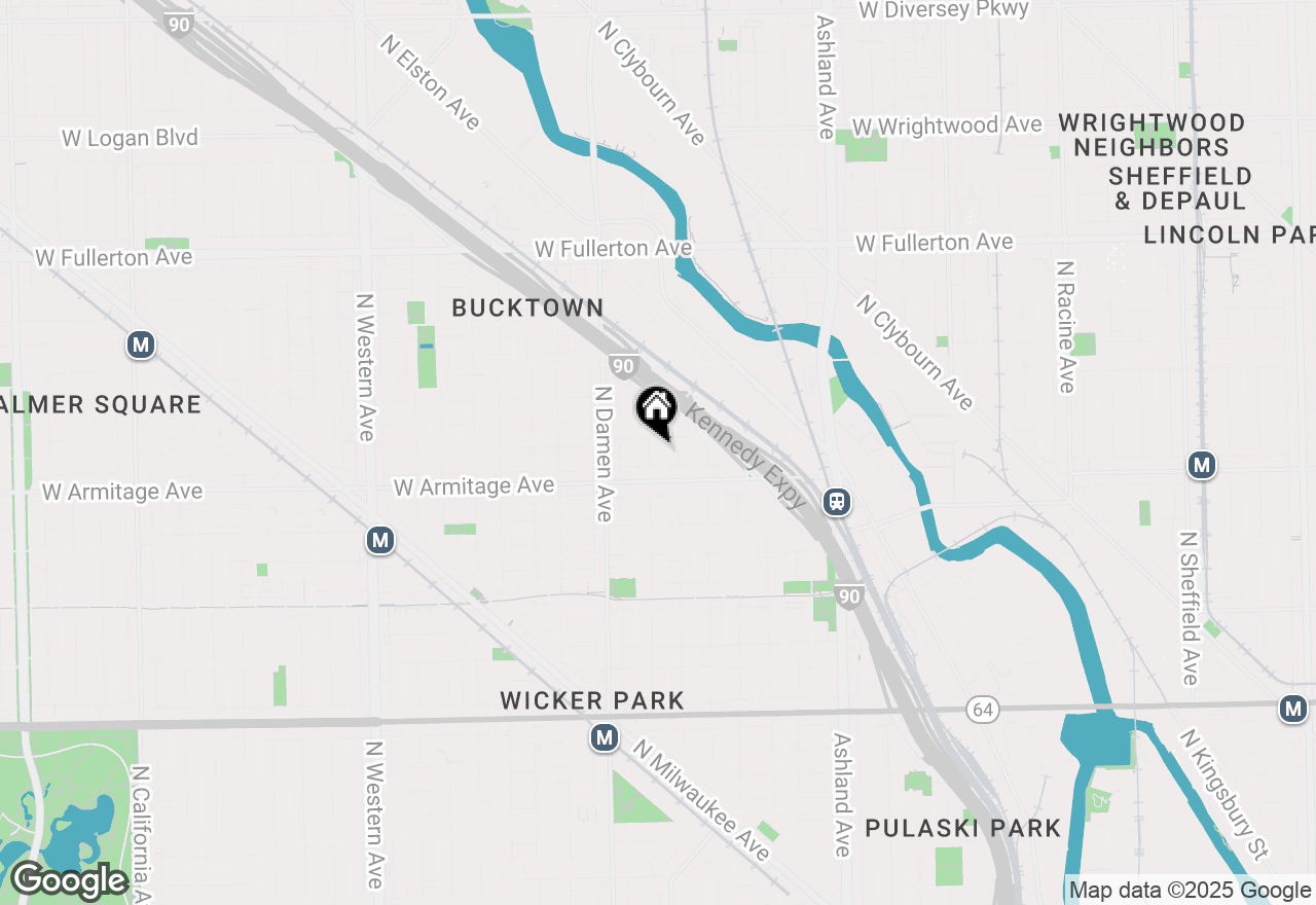 Map of 2028 N Wolcott Avenue, Chicago, IL 60614