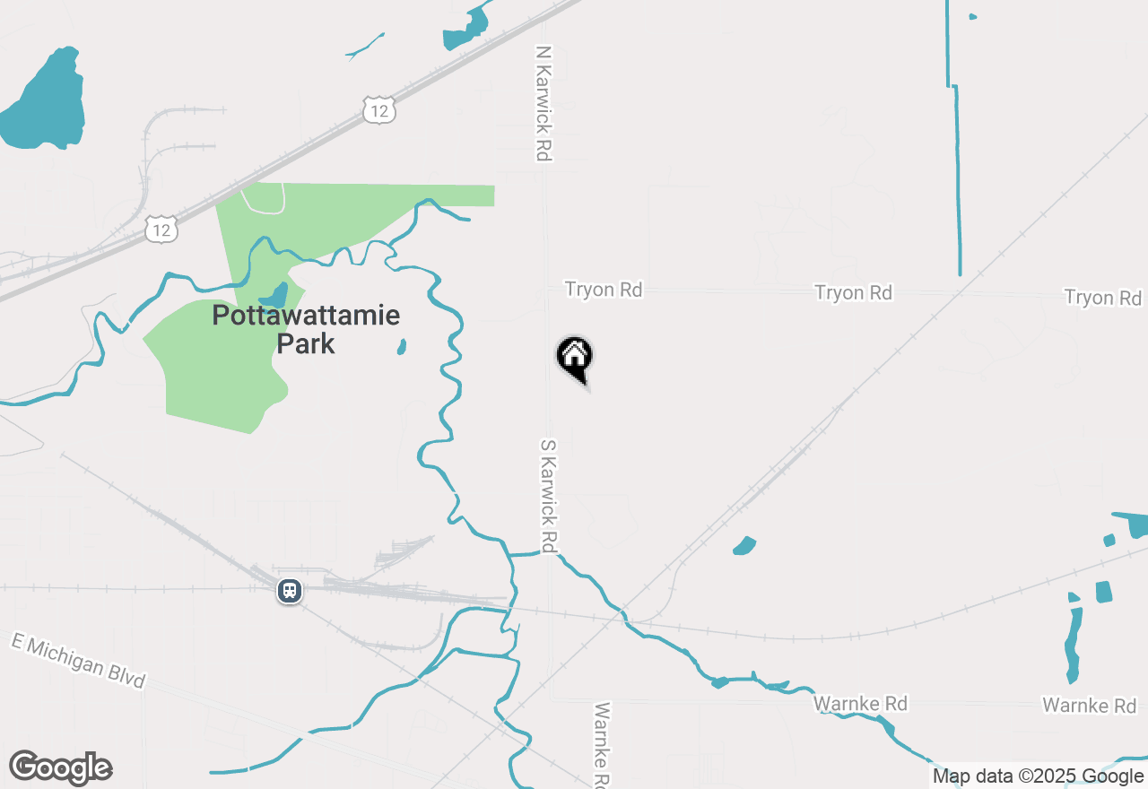 Map of 308 S Karwick Road, Michigan City, IN 46360