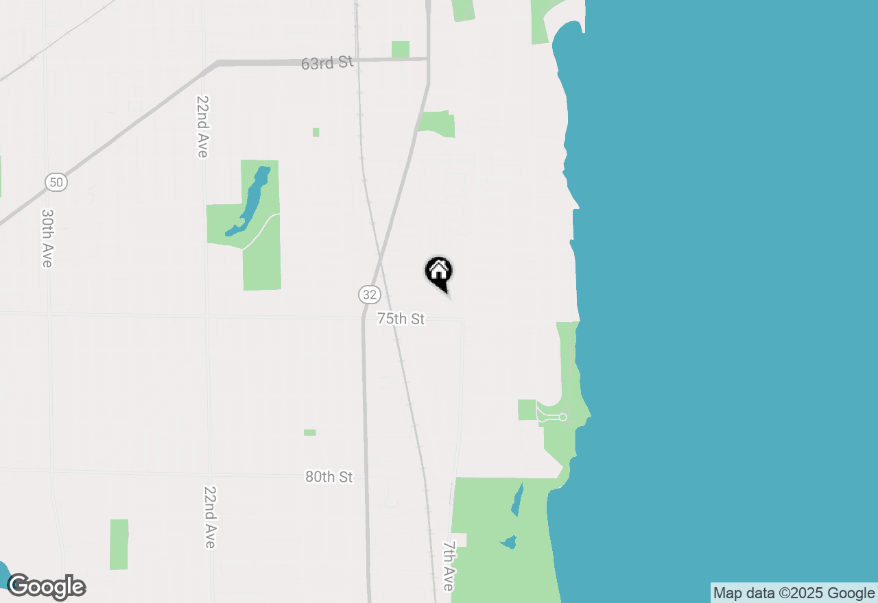 Map of 7402 8th Ave, Kenosha, WI 53143