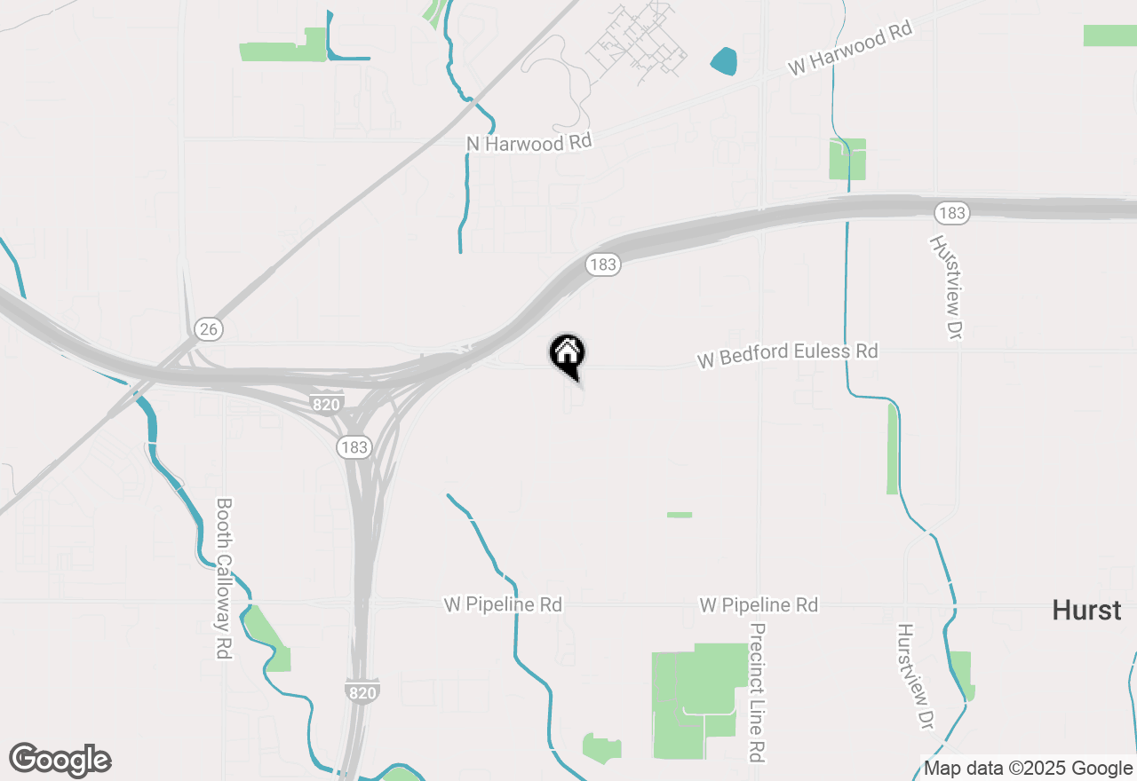 Map of 1231 Wooded Trail, Hurst, TX 76053