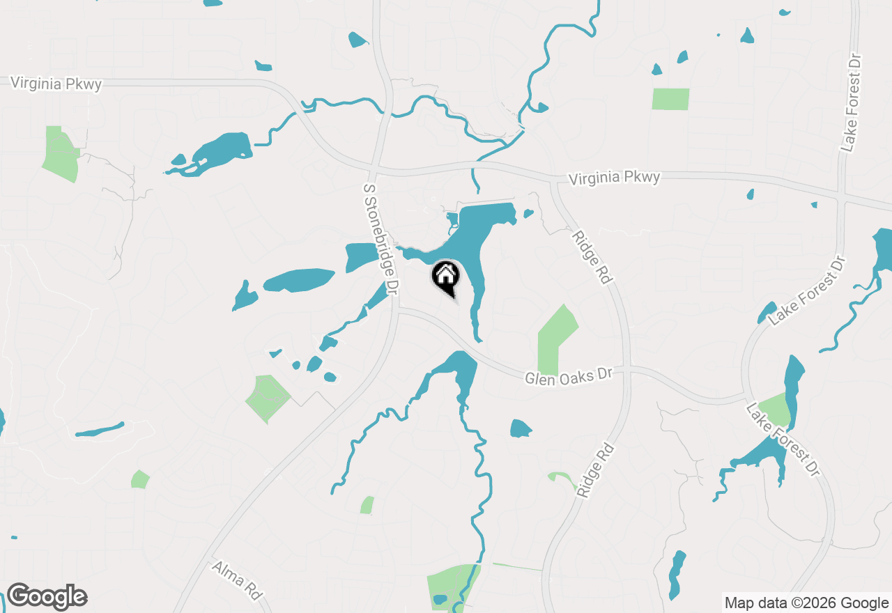 Map of 811 Lake Creek Drive, Mckinney, TX 75072
