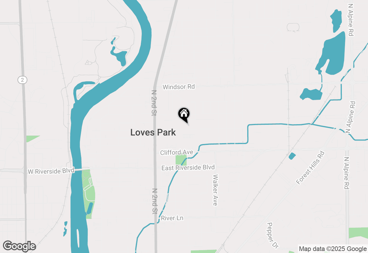 Map of 612 Renrose Avenue, Loves Park, IL 61111