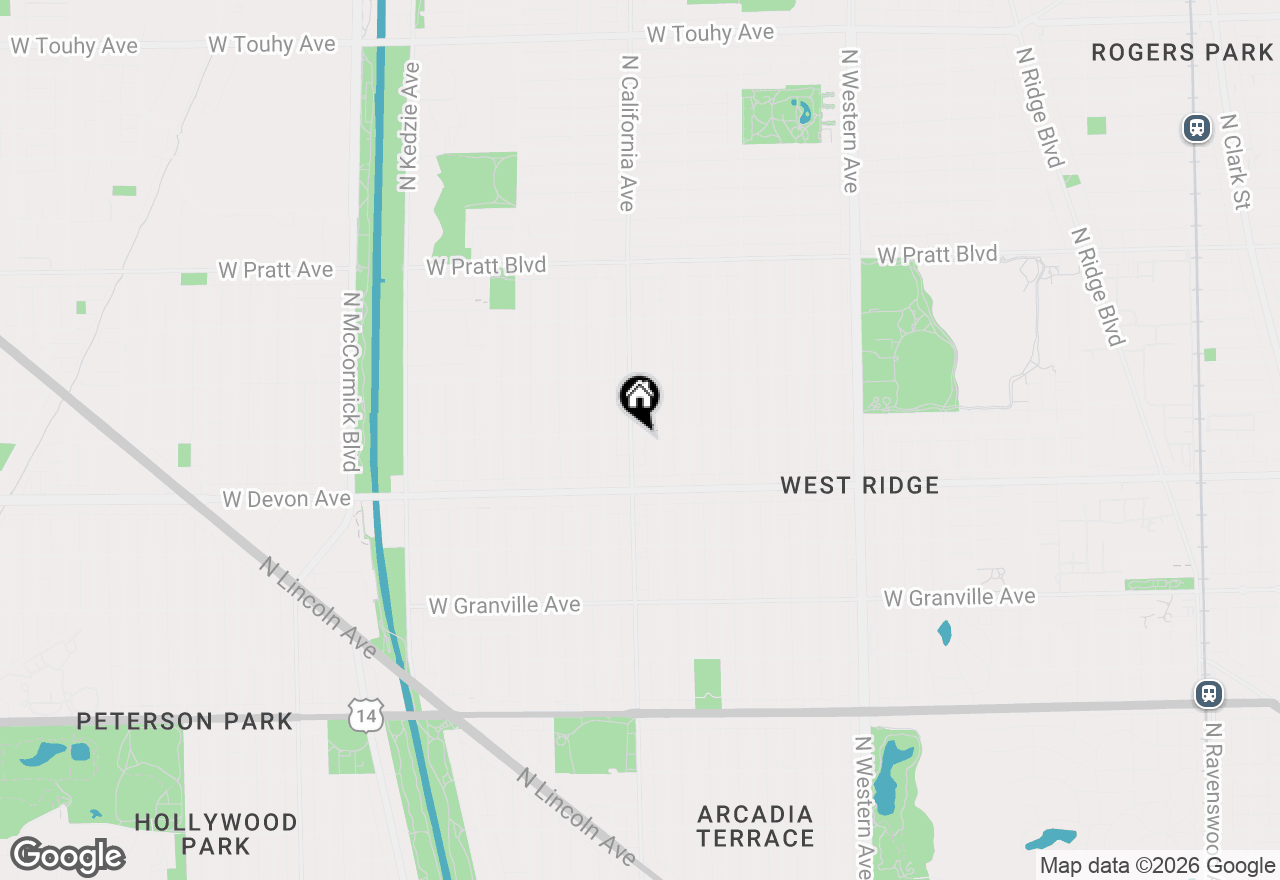 Map of 2751 W Arthur Avenue #2, Chicago, IL 60645