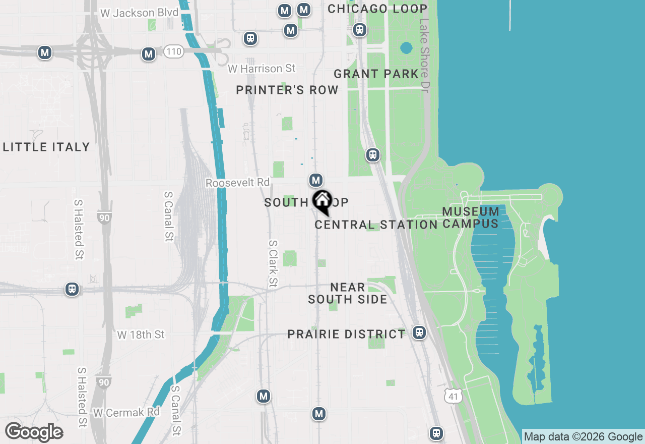 Map of 1322 S Wabash Avenue #902, Chicago, IL 60605