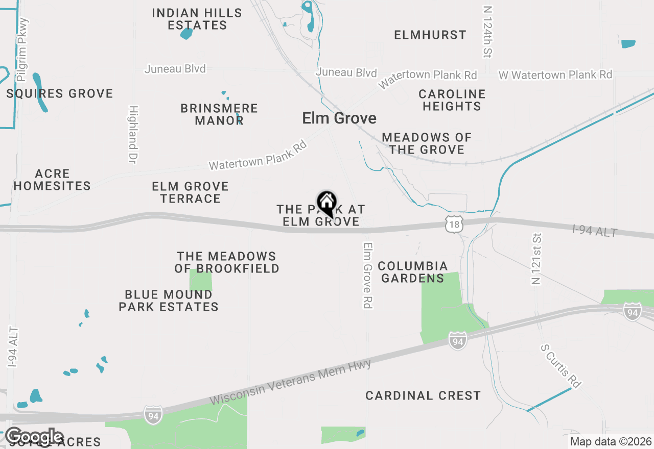 Map of 530 Park Cir, Elm Grove, WI 53122