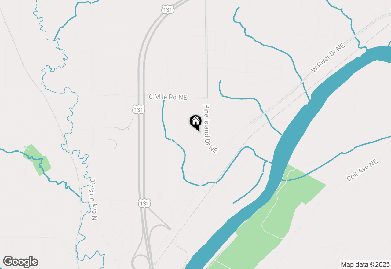 Map of 530 Pine Haven Drive, Comstock Park, MI 49321