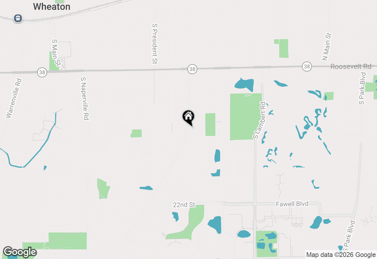 Map of 1403 E Lowden Avenue, Wheaton, IL 60189