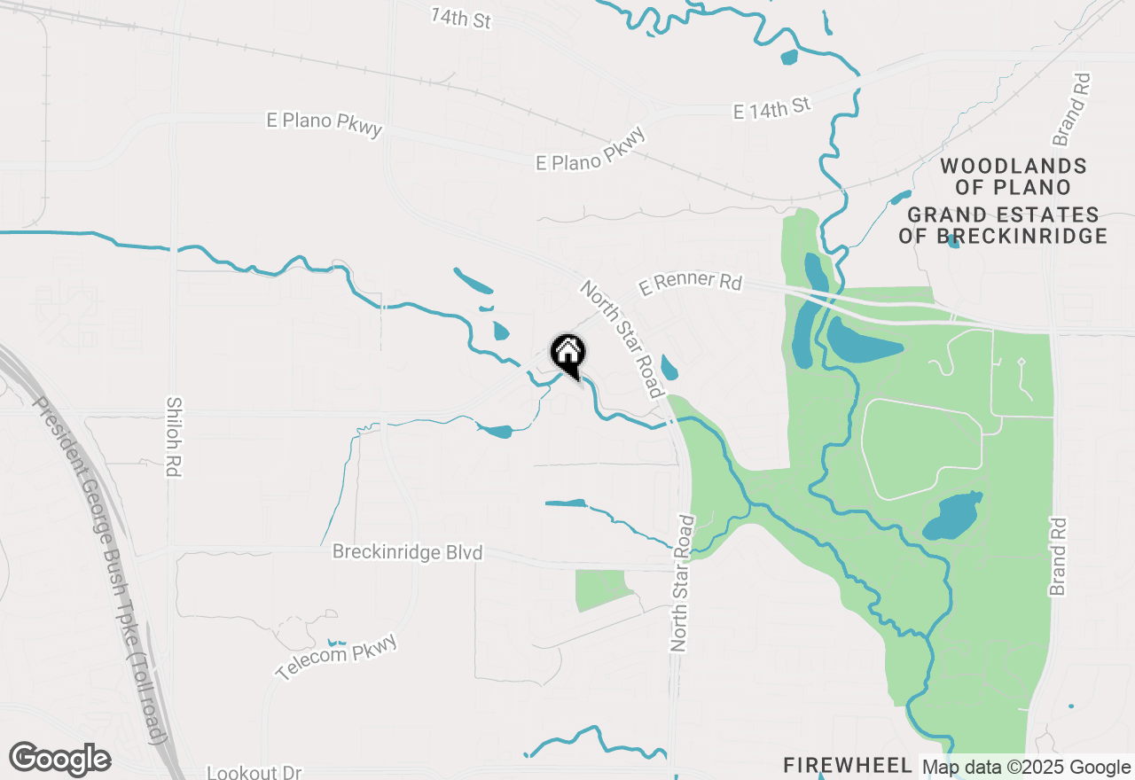 Map of 4017 Edgewater Court, Richardson, TX 75082