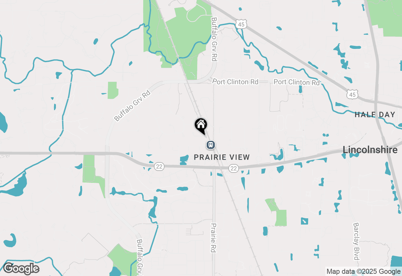 Map of 16637 W Brockman Avenue, Lincolnshire, IL 60069