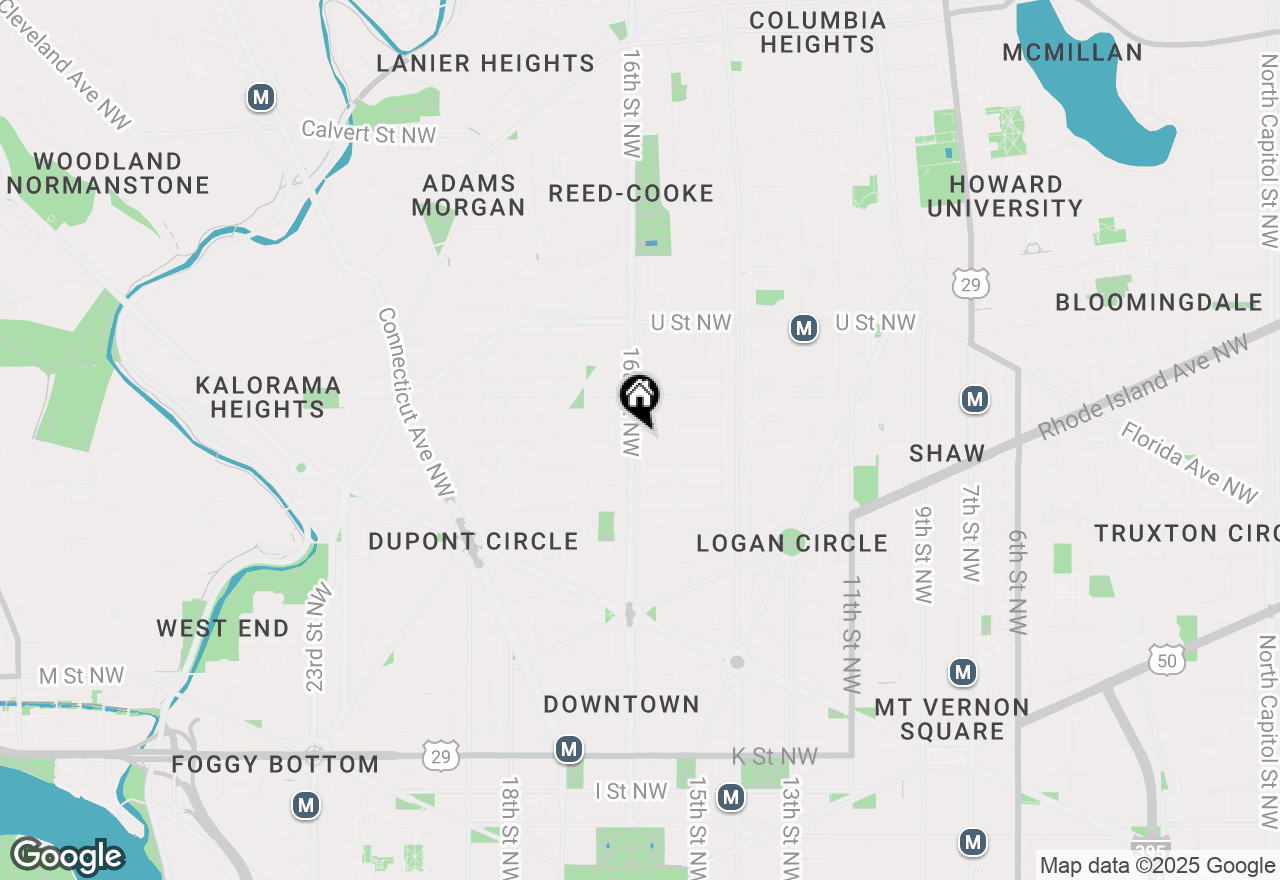Map of 1701 16th Street Nw #810, Washington, DC 20009