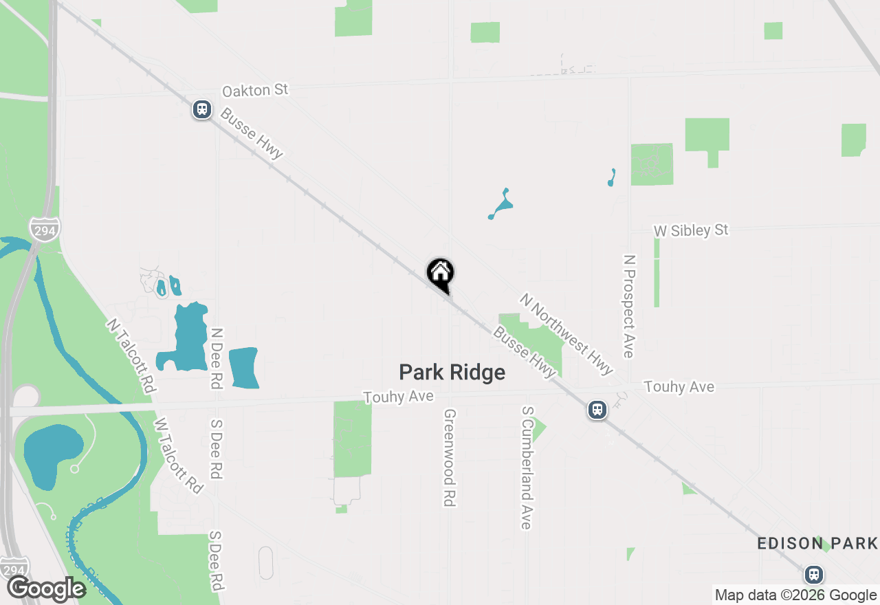 Map of 1228 Elm Street, Park Ridge, IL 60068