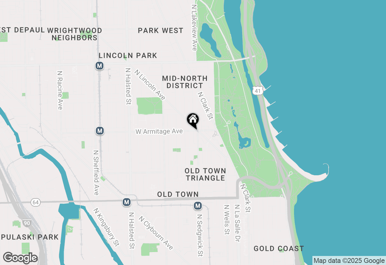 Map of 415 W Armitage Avenue #GF, Chicago, IL 60614