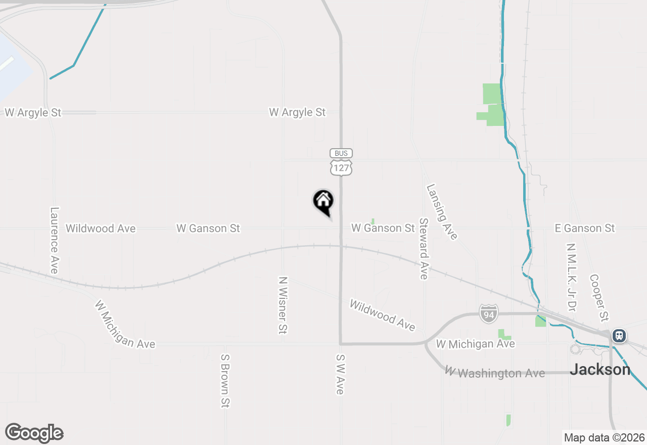 Map of 606 Center Street, Jackson, MI 49202