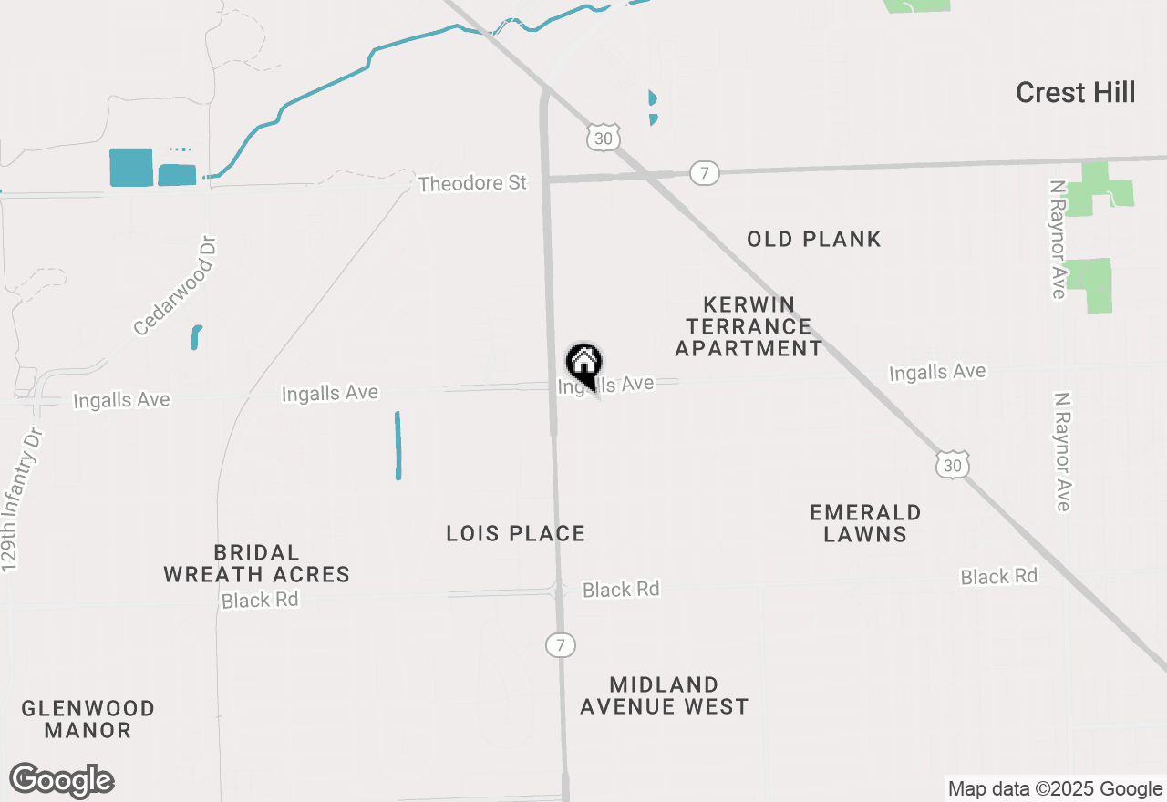 Map of 1116 Winthrop Avenue, Joliet, IL 60435