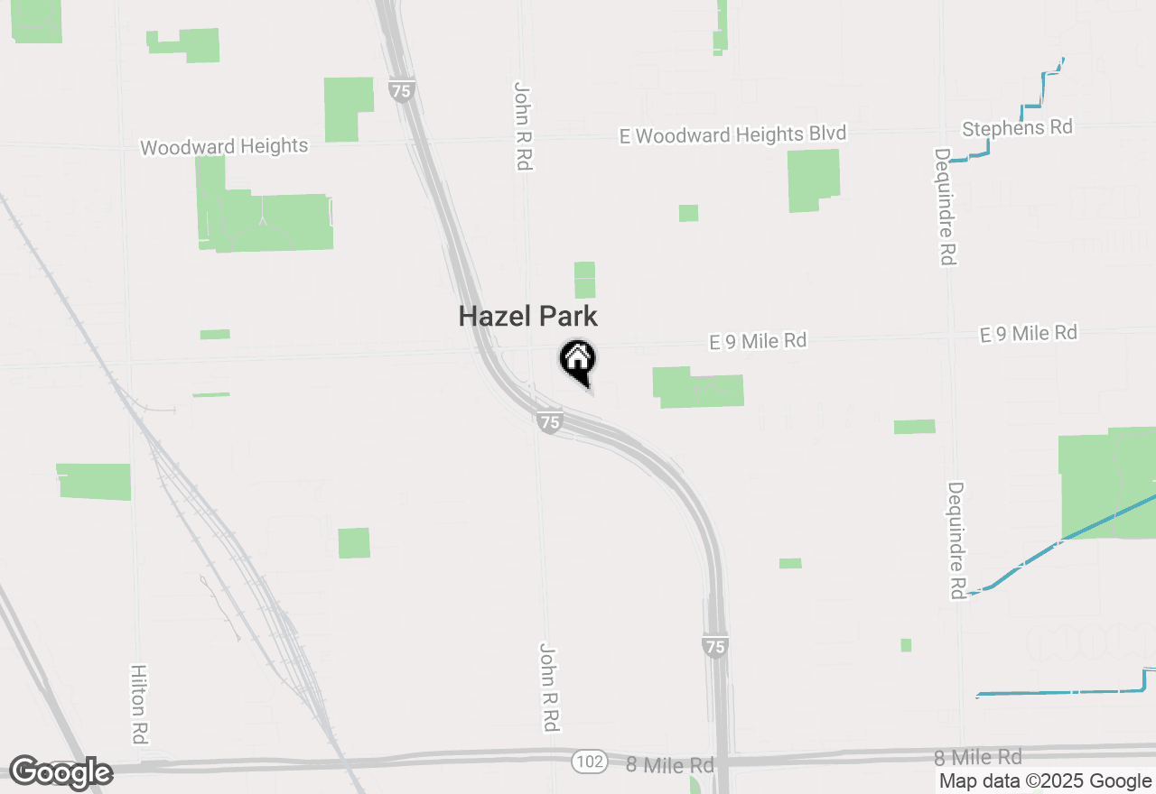 Map of 352 E Goulson Avenue, Hazel Park, MI 48030