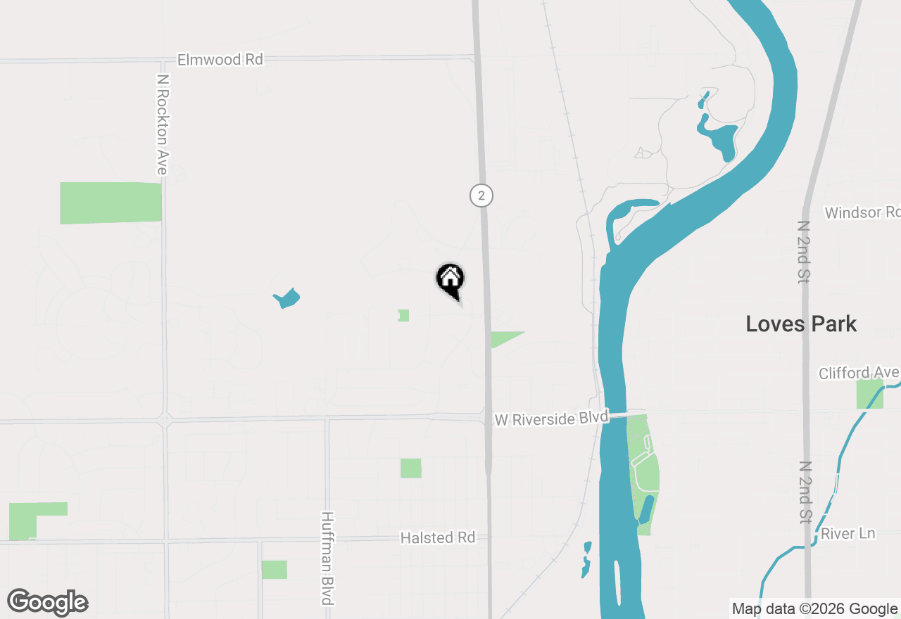 Map of 1303 Campus Hills Boulevard, Rockford, IL 61103