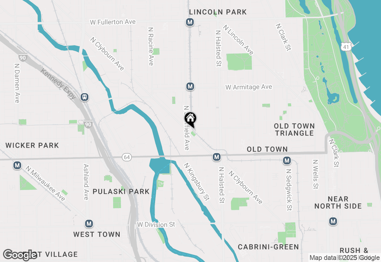 Map of 1775 N Clybourn Avenue #201, Chicago, IL 60614