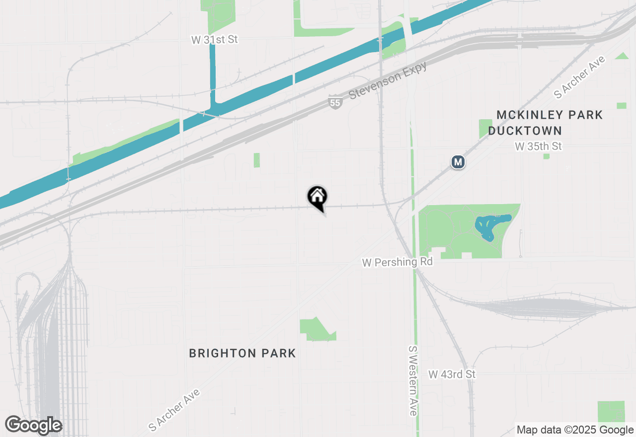 Map of 2714 W 37th Place #3, Chicago, IL 60632